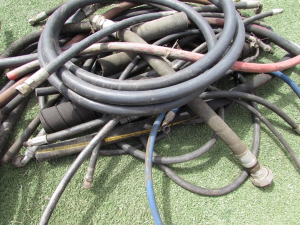 ASSORTED HYDRAULIC HOSES & BELTS