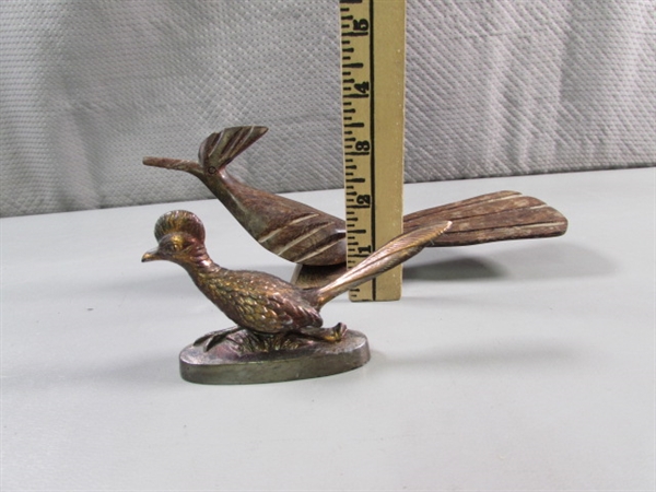 ROADRUNNER FIGURES - WOOD & COPPER