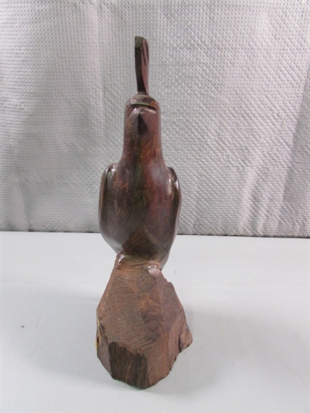 11 CARVED WOOD QUAIL