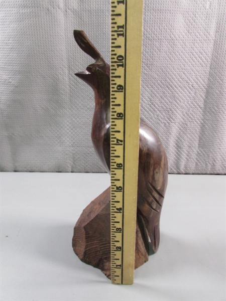 11 CARVED WOOD QUAIL