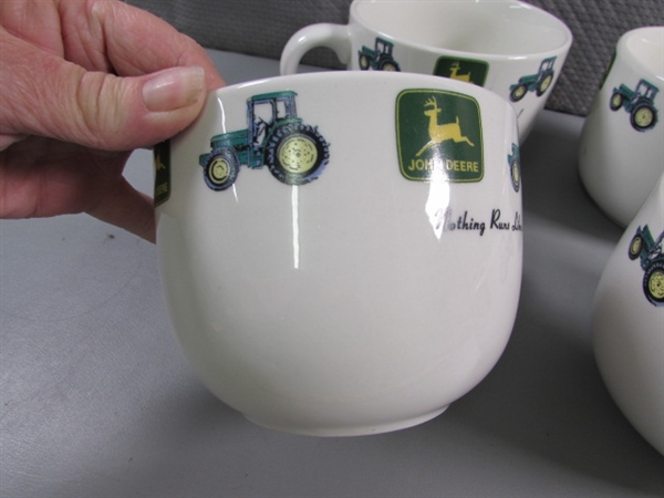 JOHN DEERE TRACTOR SOUP BOWLS & COFFEE MUG