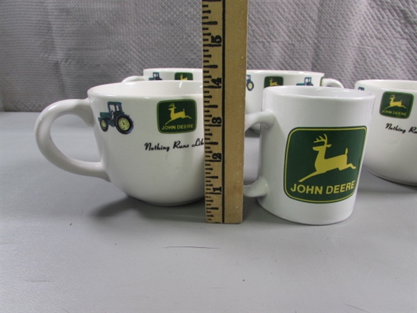 JOHN DEERE TRACTOR SOUP BOWLS & COFFEE MUG