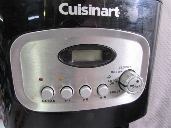 CUISINART COFFEE MAKER & ULTREX DEEP FRYER