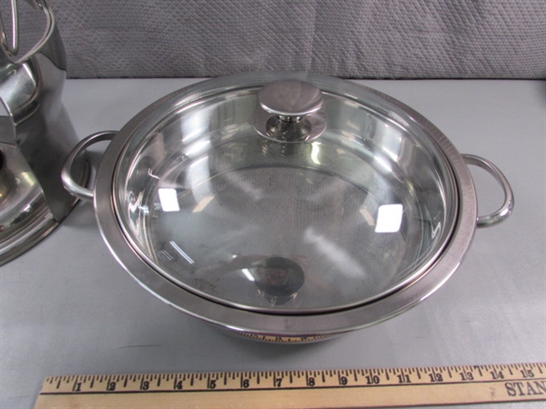 CHAFING DISH W/SERVING SPOON