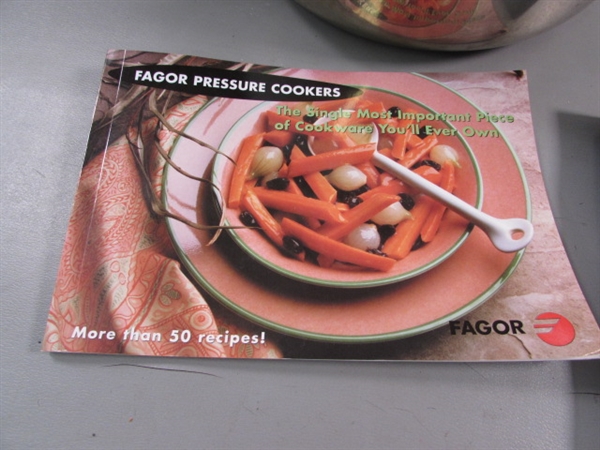 FAGOR DUO PRESSURE COOKER - 6L