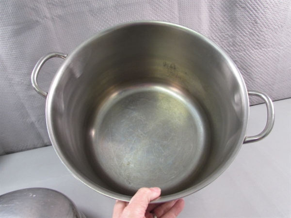 LARGE STAINLESS STEEL STOCK POT