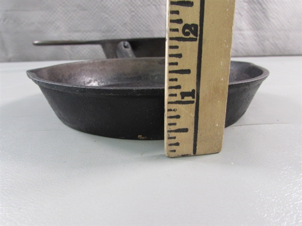 CAST IRON SKILLETS -10 LODGE & 6 UNMARKED