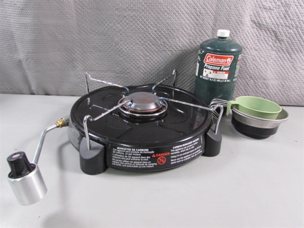 COLEMAN PORTABLE PROPANE CAMP STOVE