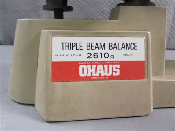 OHAUS TRIPLE BEAM BALANCE SCALE