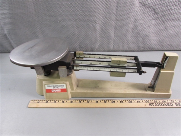 OHAUS TRIPLE BEAM BALANCE SCALE