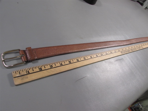 MEN'S LEATHER BELTS & HOLDER