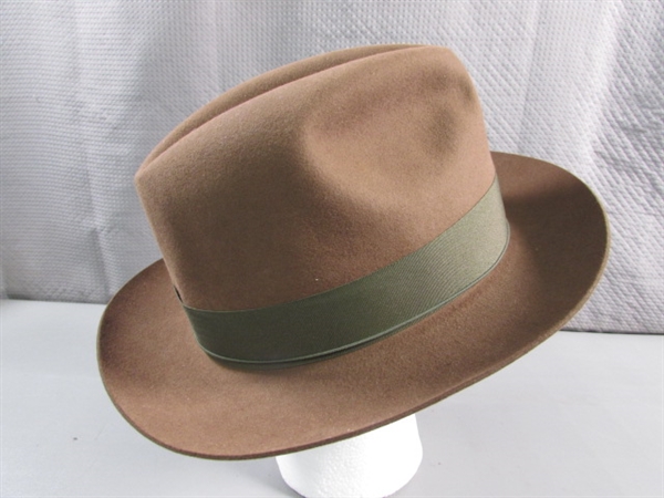 BROWN WOOL FEDORA