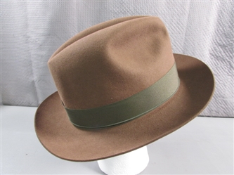 BROWN WOOL FEDORA