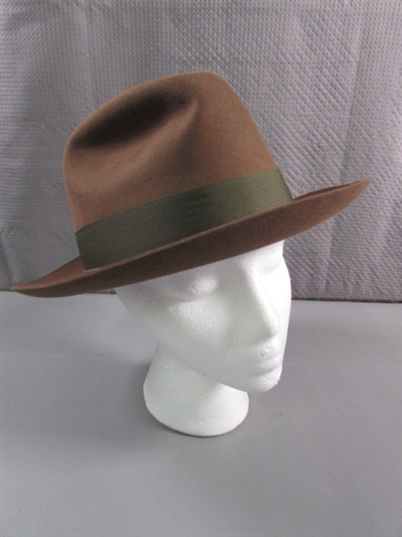 BROWN WOOL FEDORA