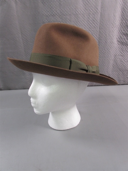 BROWN WOOL FEDORA