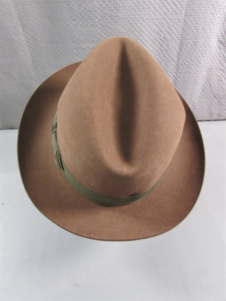 BROWN WOOL FEDORA