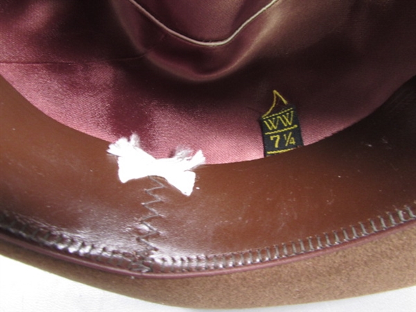 BROWN WOOL FEDORA