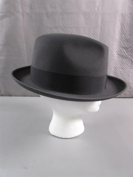 BLACK WOOL FEDORA