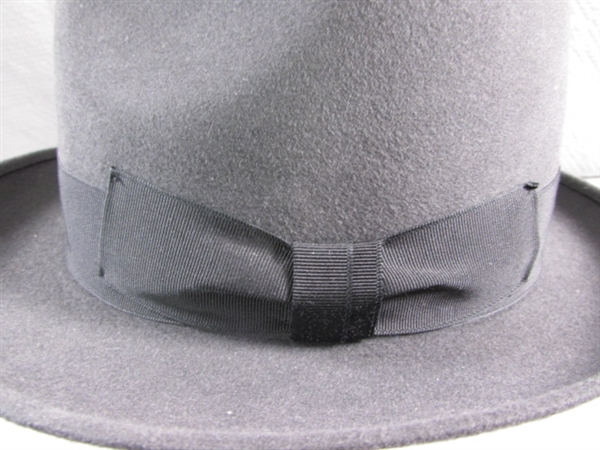 BLACK WOOL FEDORA