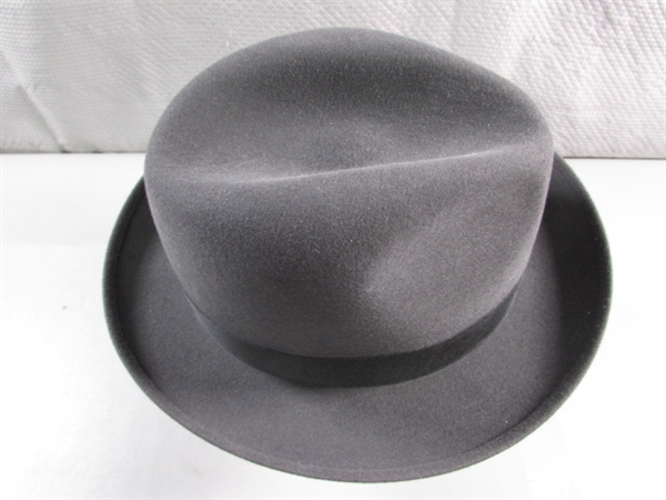 BLACK WOOL FEDORA