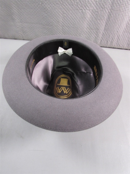 GRAY WOOL FEDORA