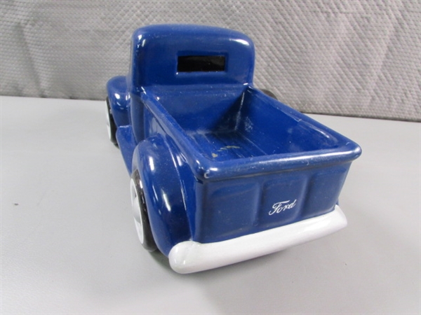 CERAMIC FORD & METAL HOT ROD PLANTERS