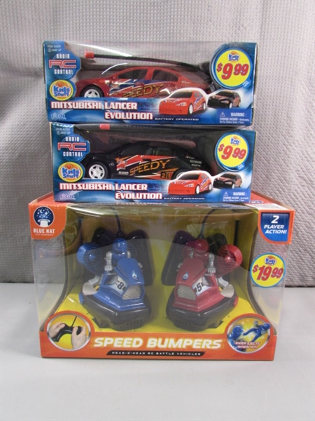 3 NEW IN BOX RC CARS