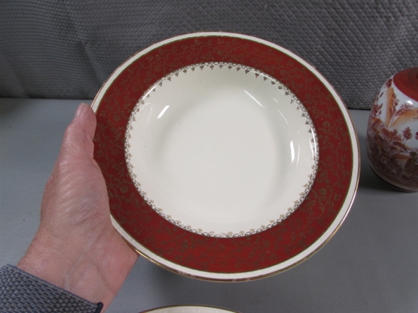 VINTAGE BOWLS & ORIENTAL GINGER JAR