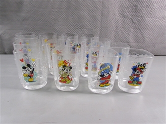 16 WALT DISNEY/MICKEY MOUSE COLLECTIBLE GLASSES