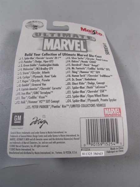 ULTIMATE MARVEL DIE CAST CAR COLLECTION