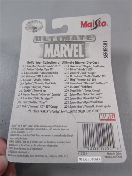 ULTIMATE MARVEL DIE CAST CAR COLLECTION