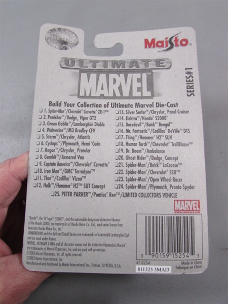 ULTIMATE MARVEL DIE CAST CAR COLLECTION