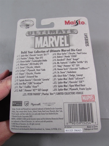 ULTIMATE MARVEL DIE CAST CAR COLLECTION