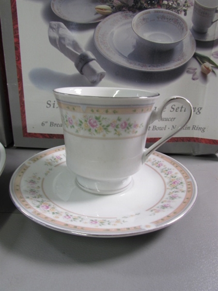 11 NEW 6-PIECE SETS OF FINE CHINA