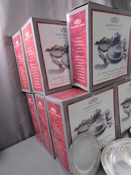 11 NEW 6-PIECE SETS OF FINE CHINA