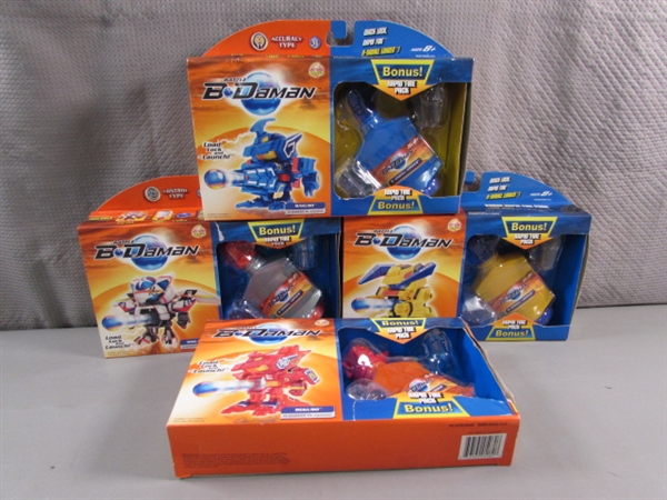 4 NEW BATTLE B DAMAN BLASTER TOYS