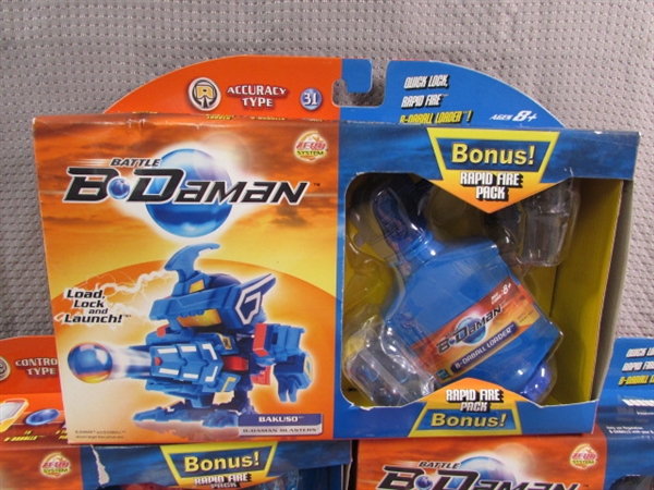 4 NEW BATTLE B DAMAN BLASTER TOYS