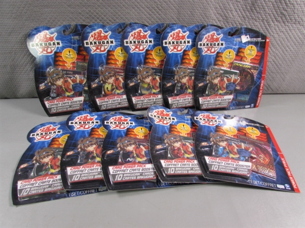 10 NEW BAKUGAN BATTLE BRAWLERS CARD POWER PACKS