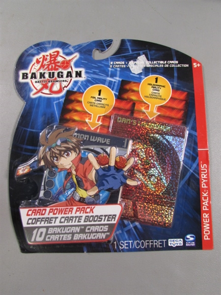 10 NEW BAKUGAN BATTLE BRAWLERS CARD POWER PACKS