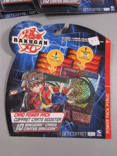 10 NEW BAKUGAN BATTLE BRAWLERS CARD POWER PACKS