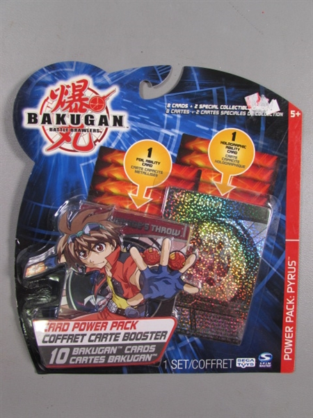 10 NEW BAKUGAN BATTLE BRAWLERS CARD POWER PACKS