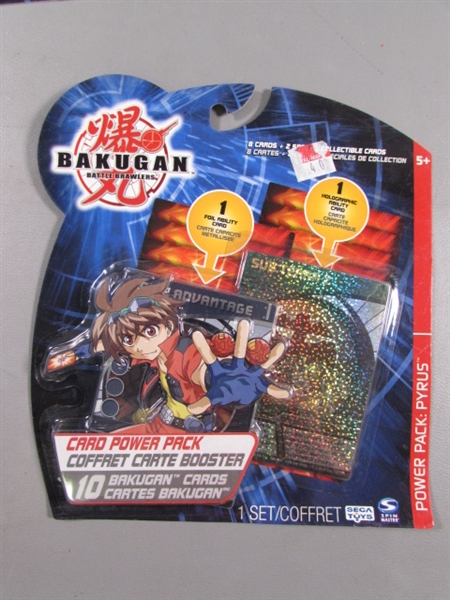 10 NEW BAKUGAN BATTLE BRAWLERS CARD POWER PACKS