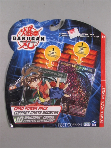 10 NEW BAKUGAN BATTLE BRAWLERS CARD POWER PACKS