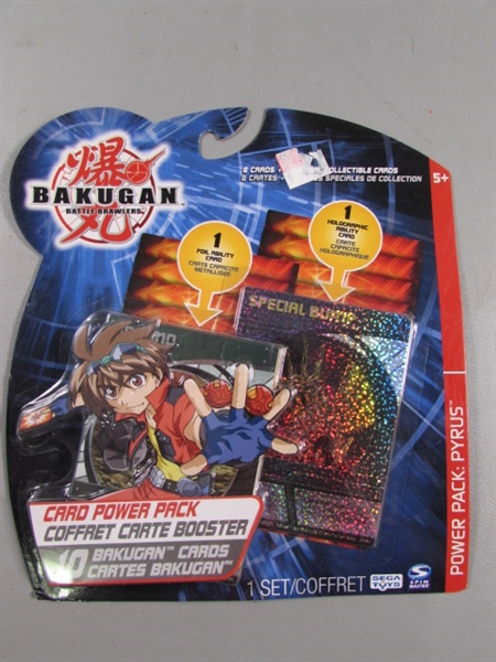 10 NEW BAKUGAN BATTLE BRAWLERS CARD POWER PACKS