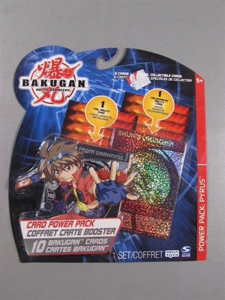 10 NEW BAKUGAN BATTLE BRAWLERS CARD POWER PACKS