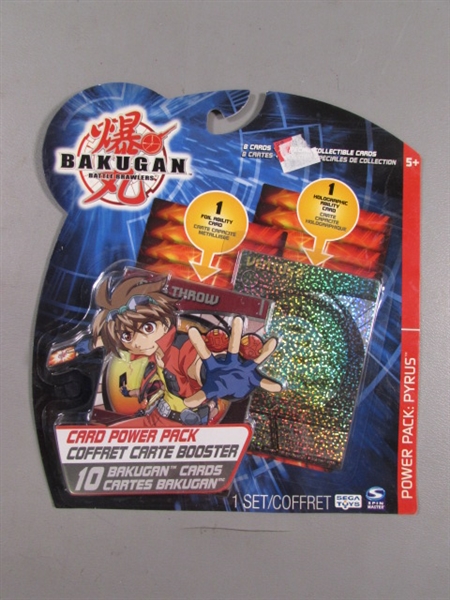 10 NEW BAKUGAN BATTLE BRAWLERS CARD POWER PACKS