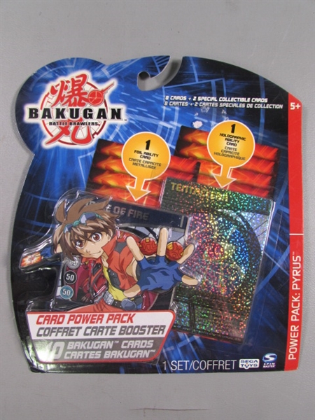 10 NEW BAKUGAN BATTLE BRAWLERS CARD POWER PACKS