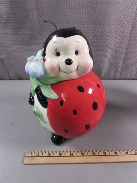 LADYBUG COOKIE JAR & PLANTER