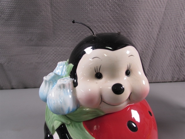 LADYBUG COOKIE JAR & PLANTER