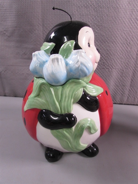 LADYBUG COOKIE JAR & PLANTER